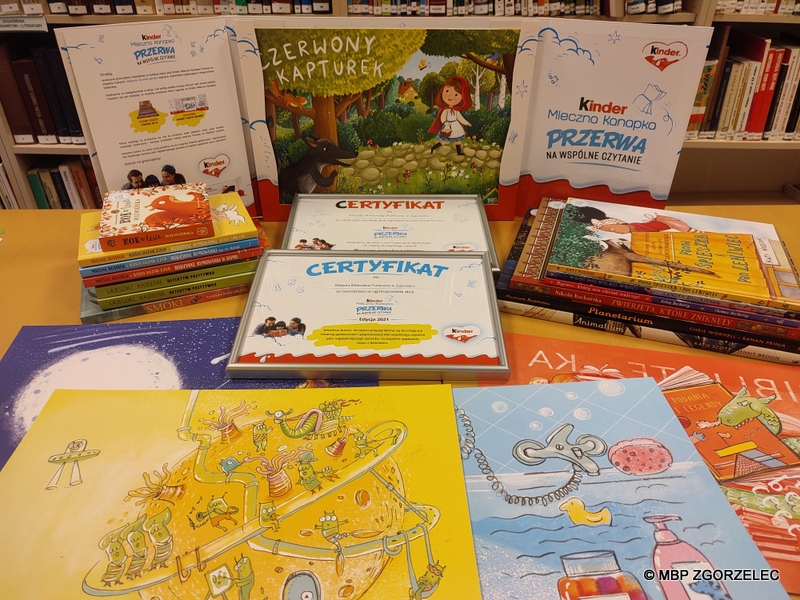 Nagrody w konkursie Kinder „Przerwa na wspólne czytanie” 