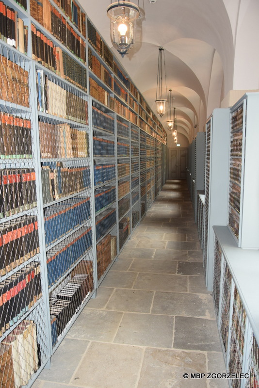 Wnętrze Górnołużyckiej Biblioteki Naukowej w Görlitz. 