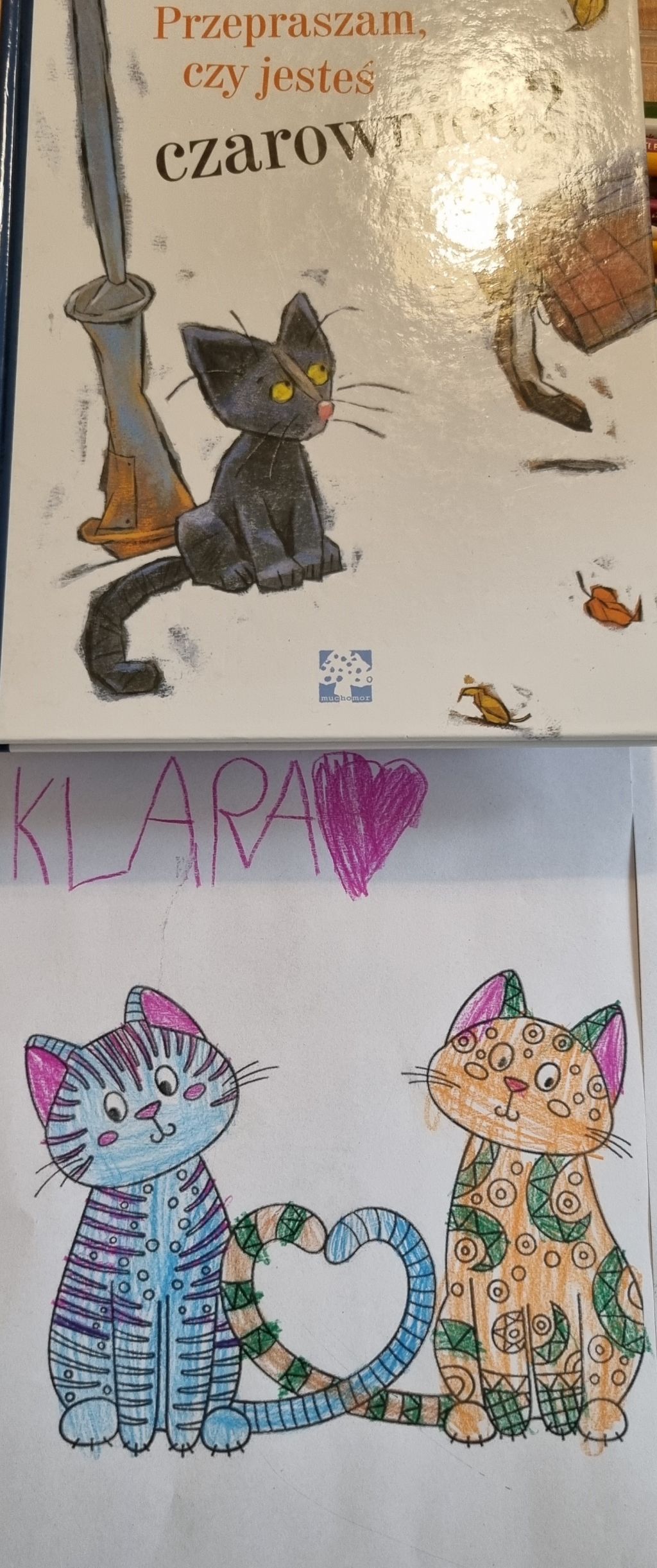 Koty - Prace dzieci z okazji Dnia Kota.