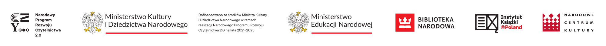 Logotypy Narodowego Programu Rozwoju Czytelnictwa 2.0